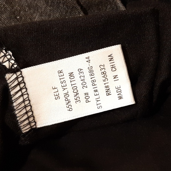 🥀NWT BiBi Black Acid-Washed Sequined Baseball Short-Sleeve Top/Tee (XL)🥀 - Picture 8 of 8